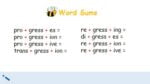 word sums