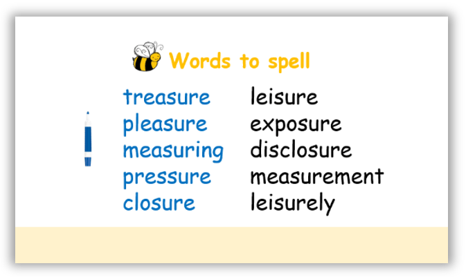 words to spell slide