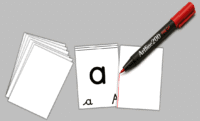 blank reading cards